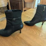 Thumbnail for Closed-toe leather high heels