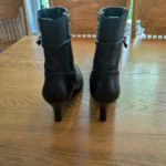 Thumbnail for Closed-toe leather high heels
