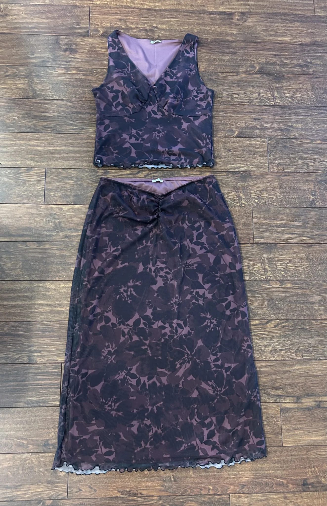 Featured image for Ensemble camisole + jupe fleuris