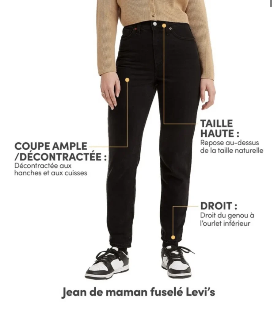 Image for High waisted mom jean / Jean mom taille élevée