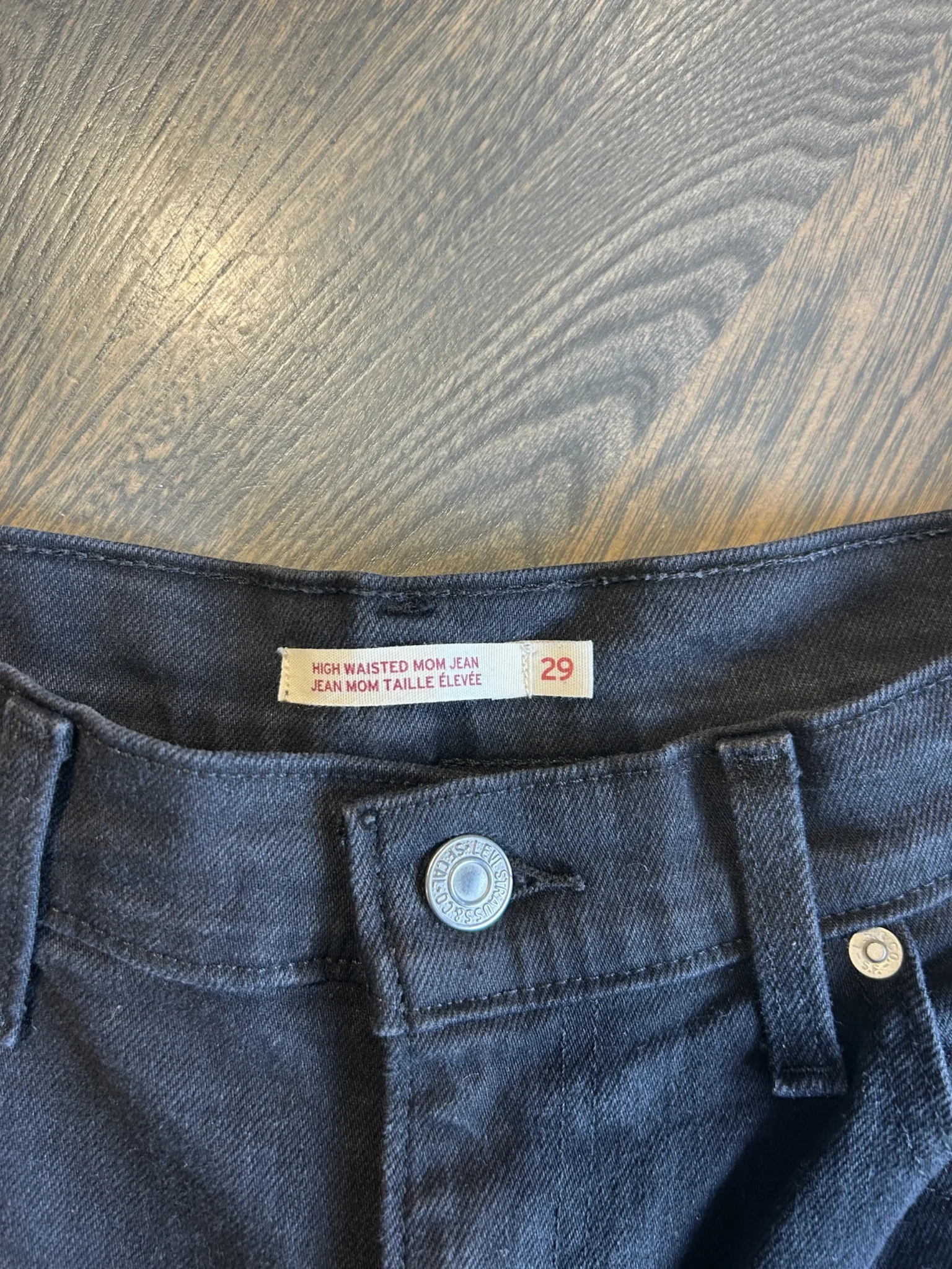 Image for High waisted mom jean / Jean mom taille élevée