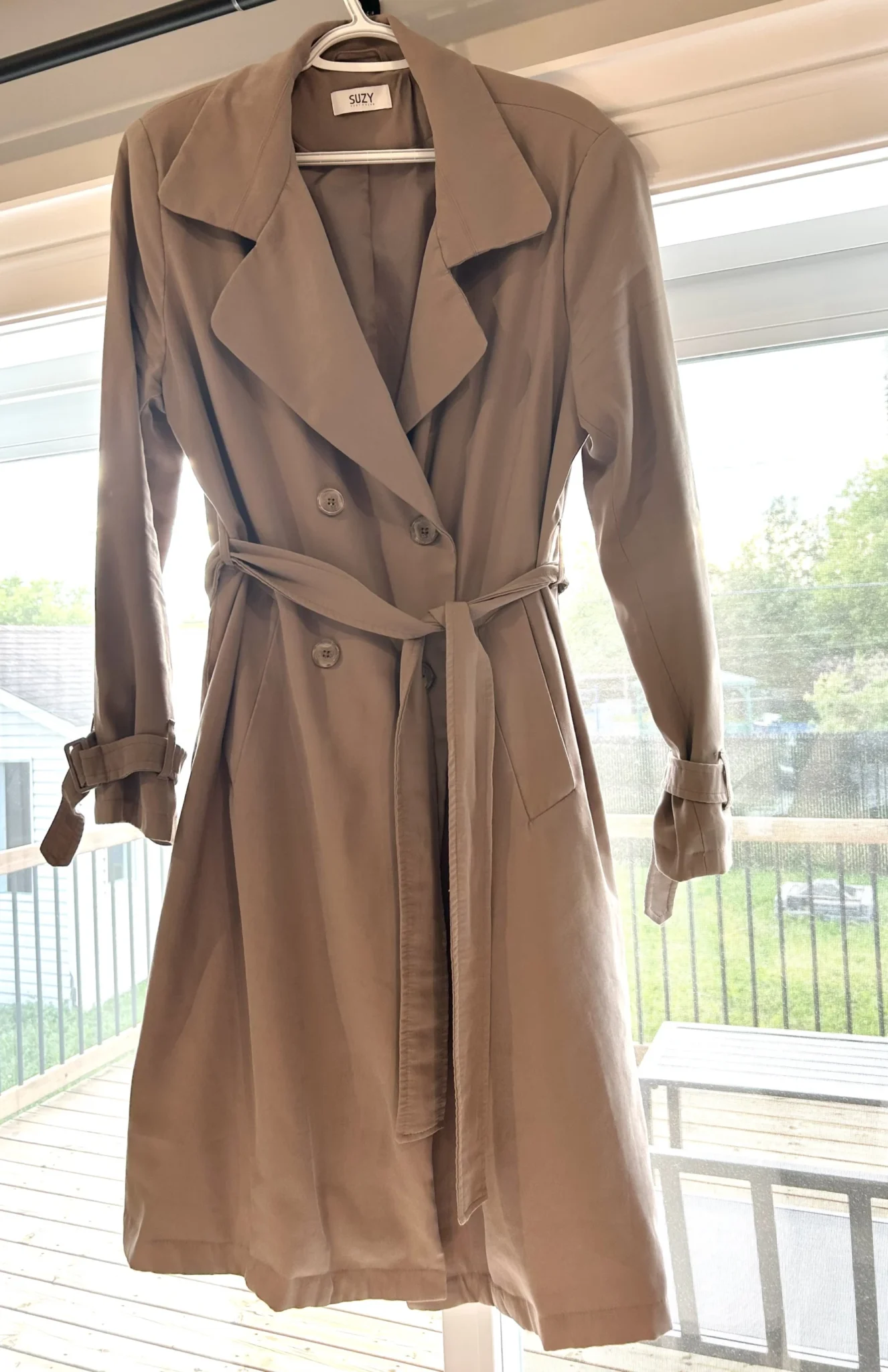 Image for Manteau trench coat avec ceinture