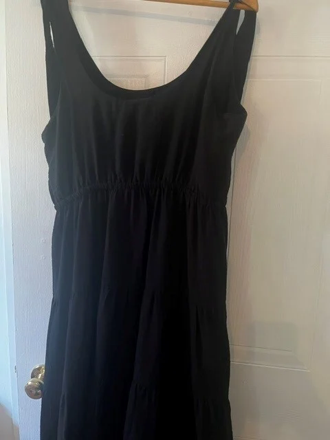 Featured image for Black ruffled dress