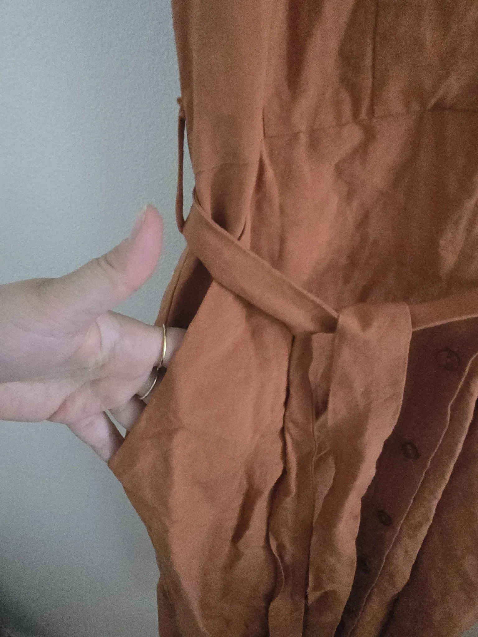 Image for Eve Gravel robe Sienne en Terracotta en mélange de lin