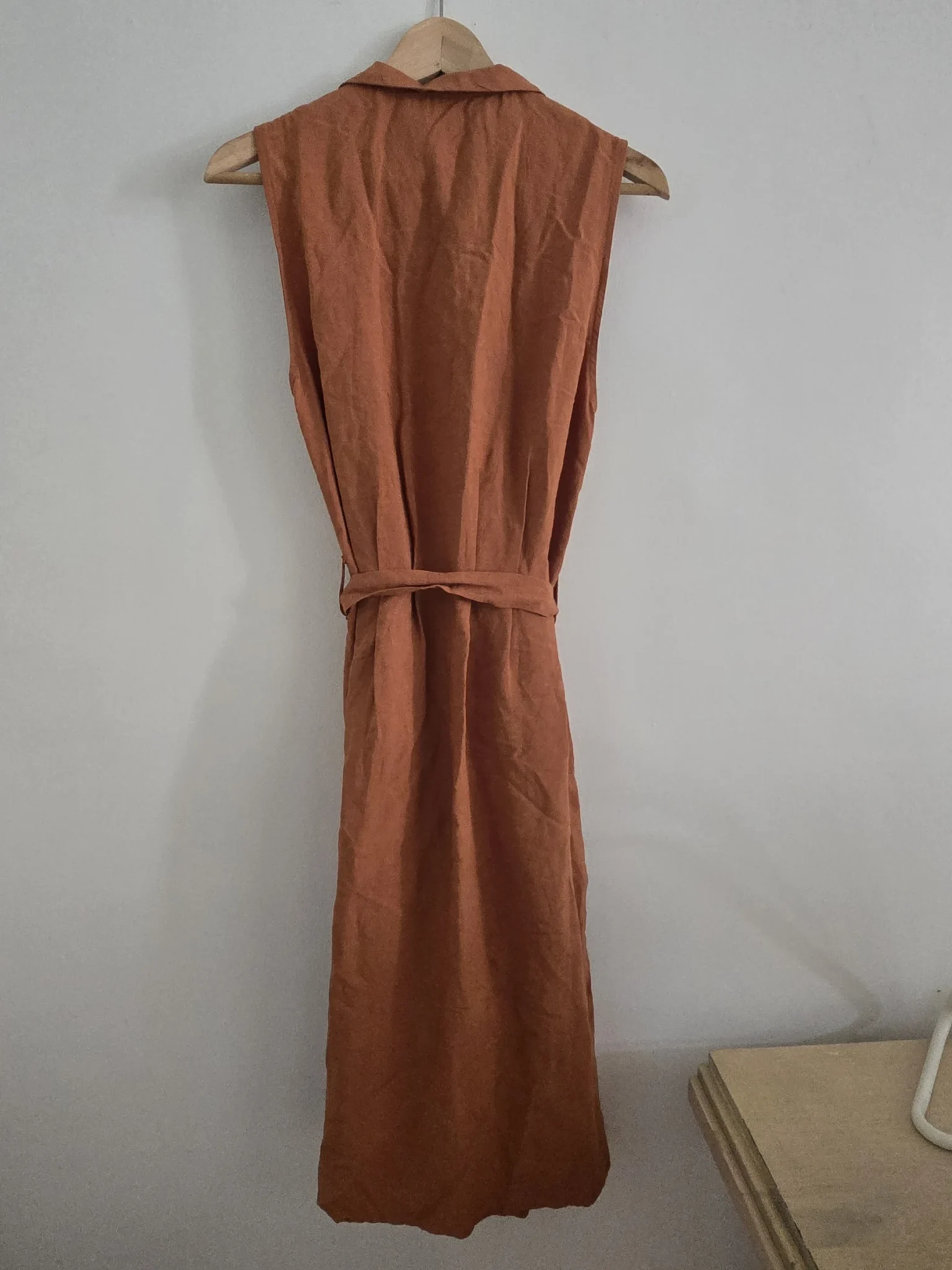 Image for Eve Gravel robe Sienne en Terracotta en mélange de lin