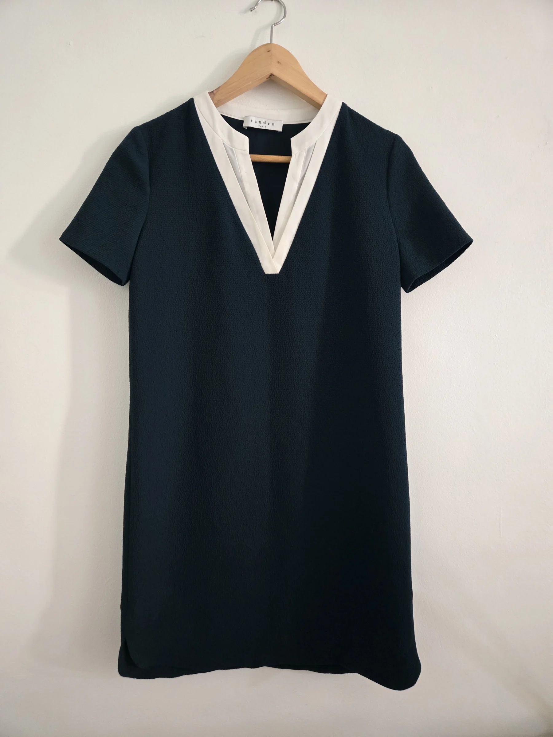Sandro forest green tennis-inspired dress Sandro seconde main