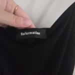 Thumbnail for Reformation robe en rib noir