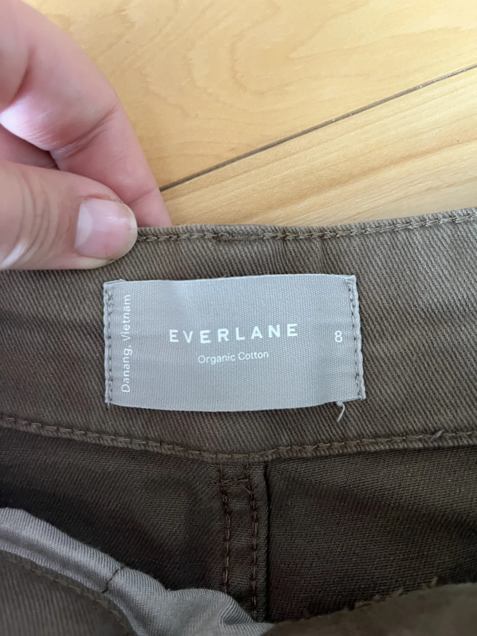 Image for Jean Everlane kaki taille 8 The Organic Straight Leg Pant