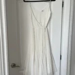 Thumbnail for Robe Wilfred Aritzia Beaune Pleated midi dress blanc taille XXS