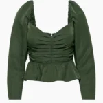Thumbnail for Blouse Wilfred Aritzia modèle Marylin Blouse vert kaki taille M