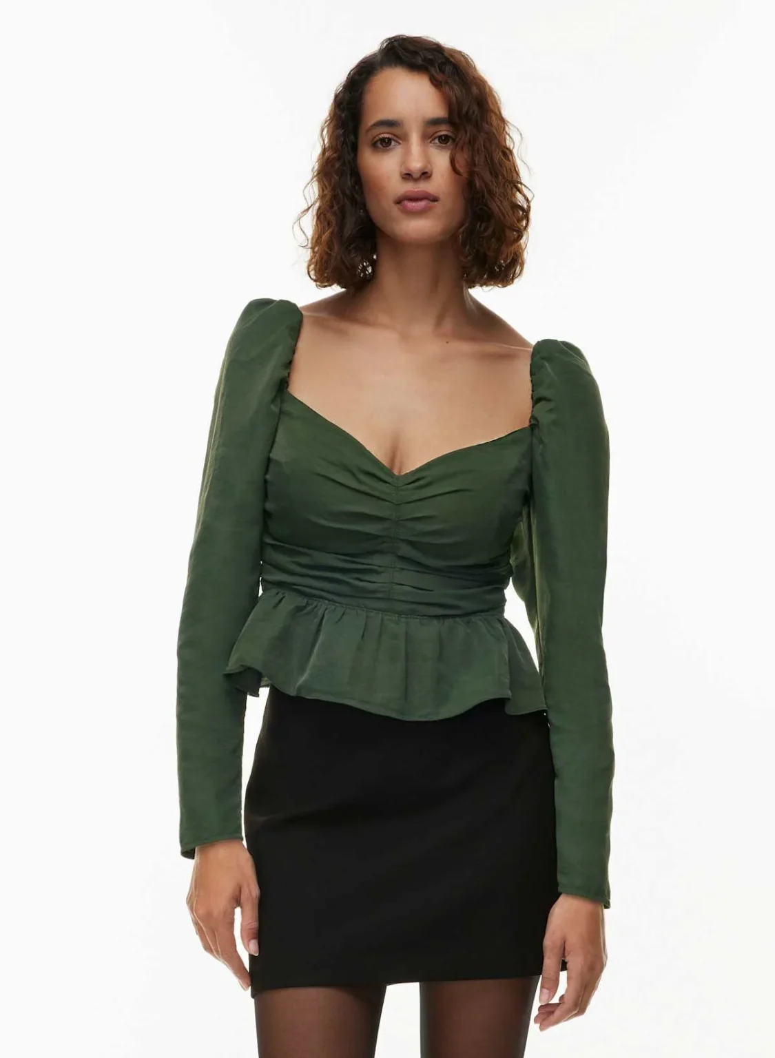 Image for Blouse Wilfred Aritzia modèle Marylin Blouse vert kaki taille M