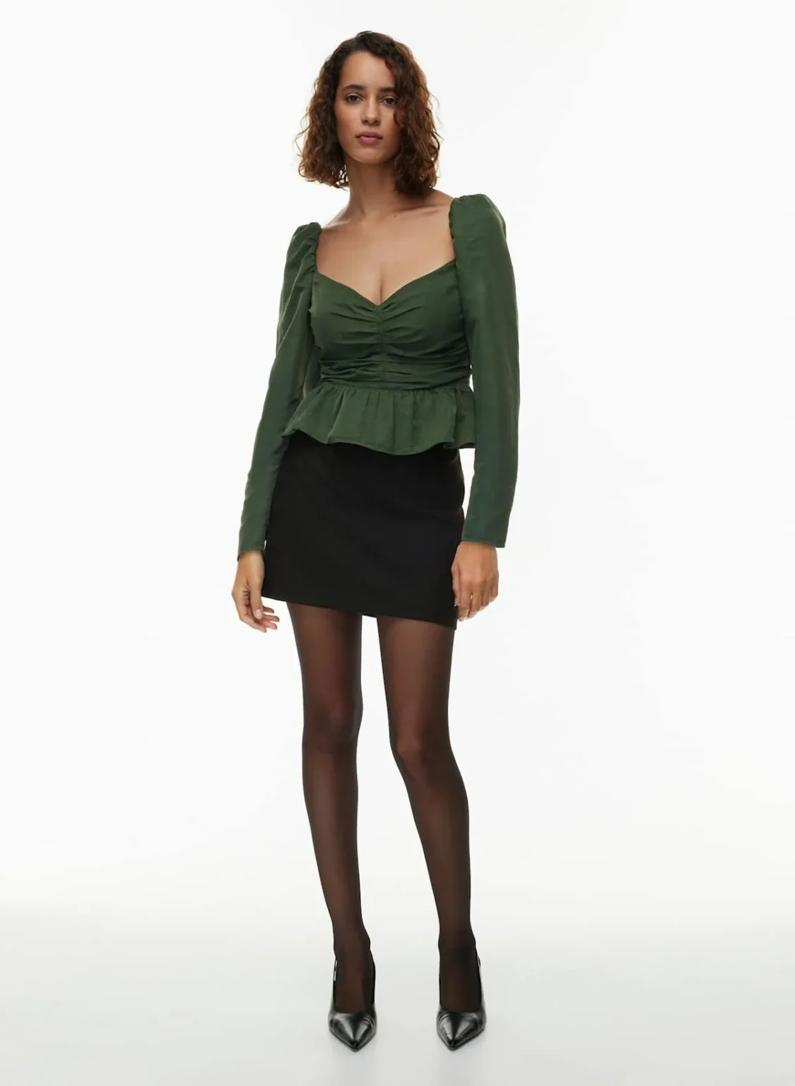 Image for Blouse Wilfred Aritzia modèle Marylin Blouse vert kaki taille M
