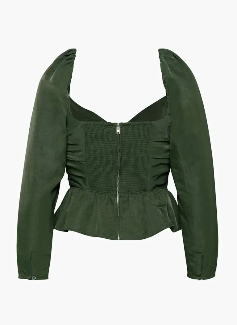 Image for Blouse Wilfred Aritzia modèle Marylin Blouse vert kaki taille M