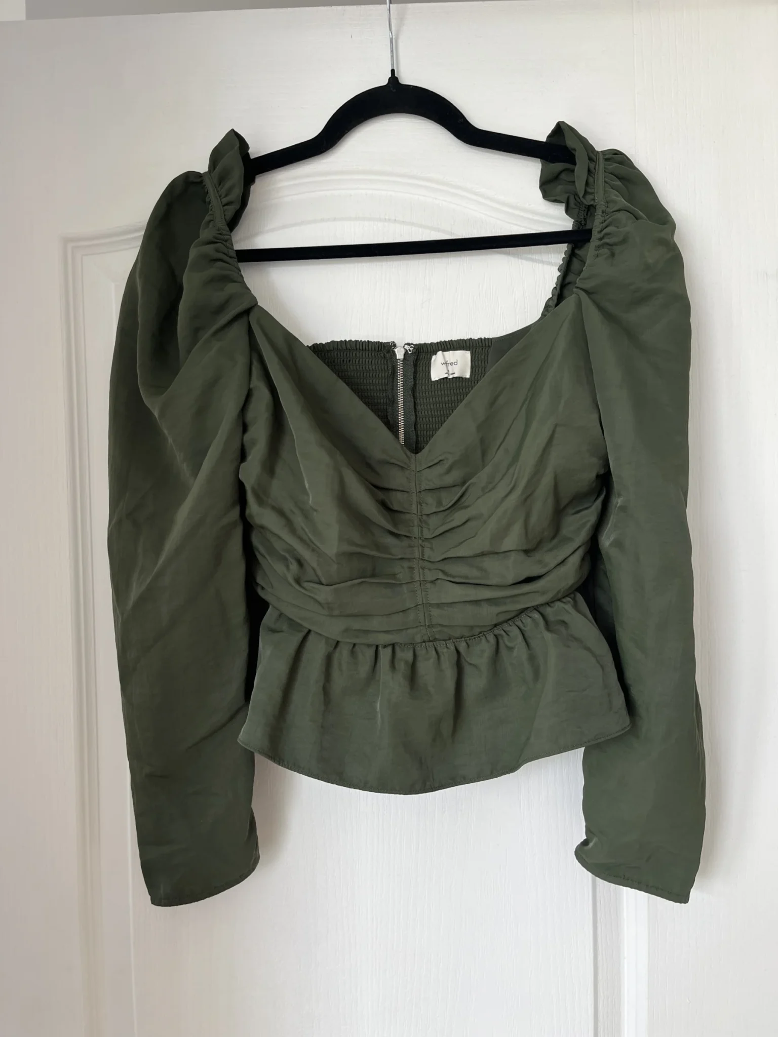 Image for Blouse Wilfred Aritzia modèle Marylin Blouse vert kaki taille M