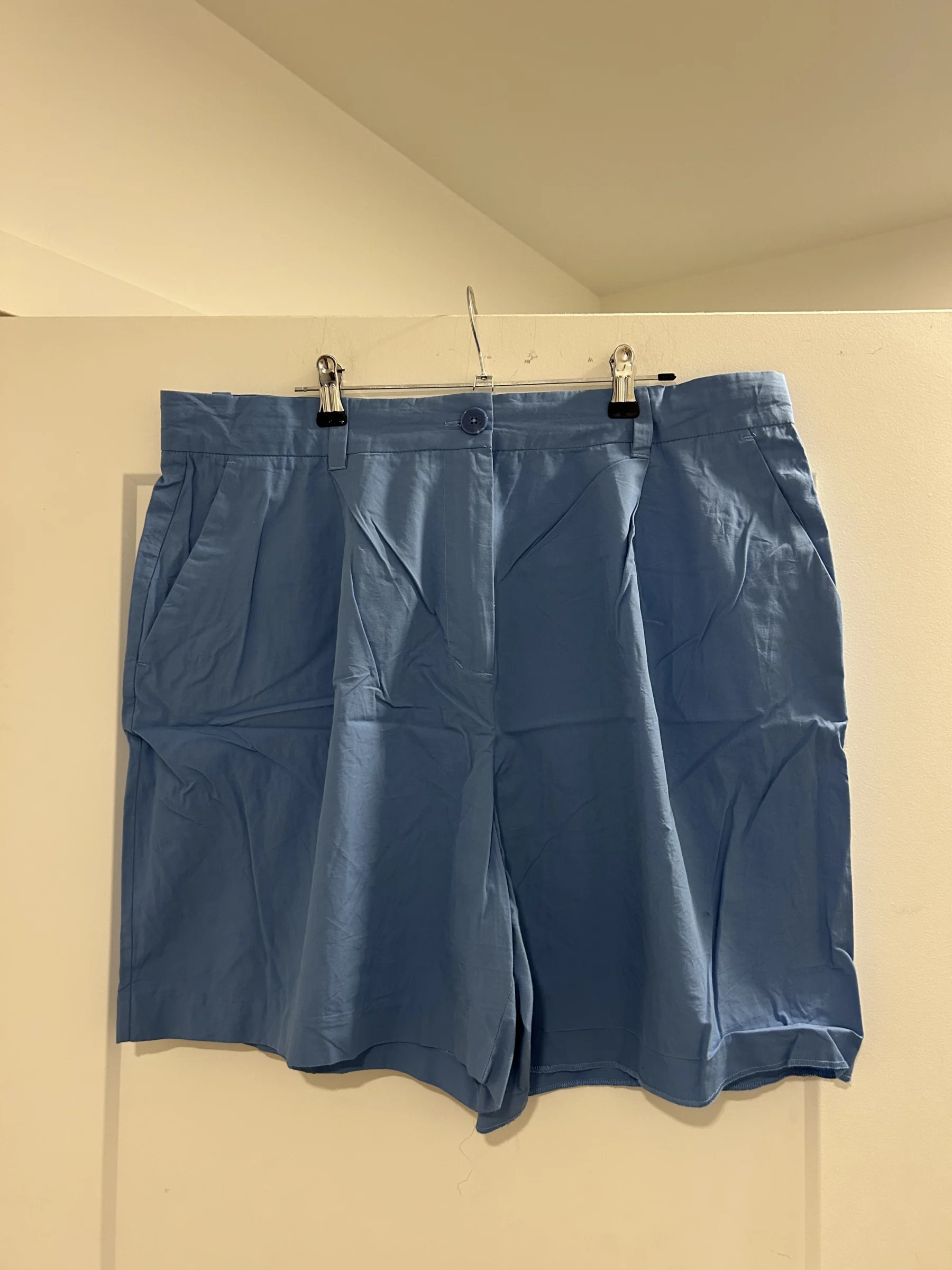 Shorts Amélia taille haute bleues Frank and Oak seconde main