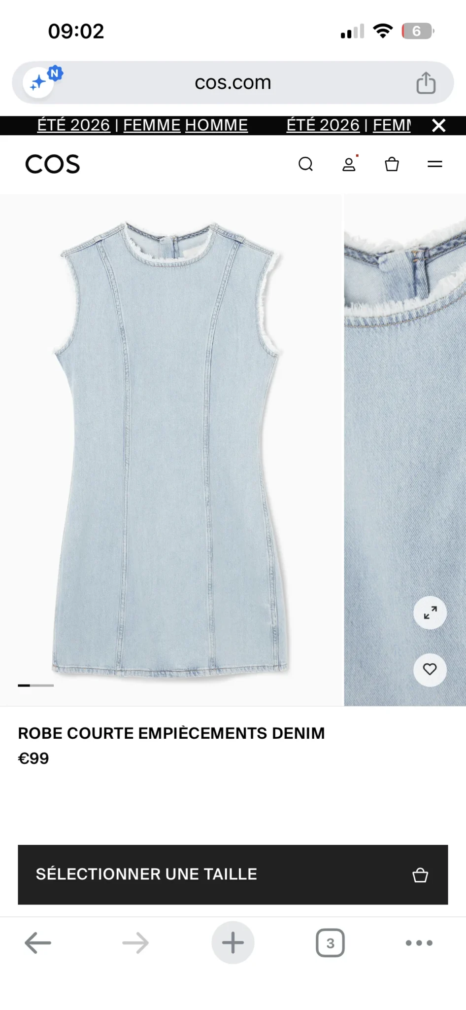 Image for COS DENIM DRESS