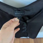 Thumbnail for Camisole noire soyeuse Womance, small
