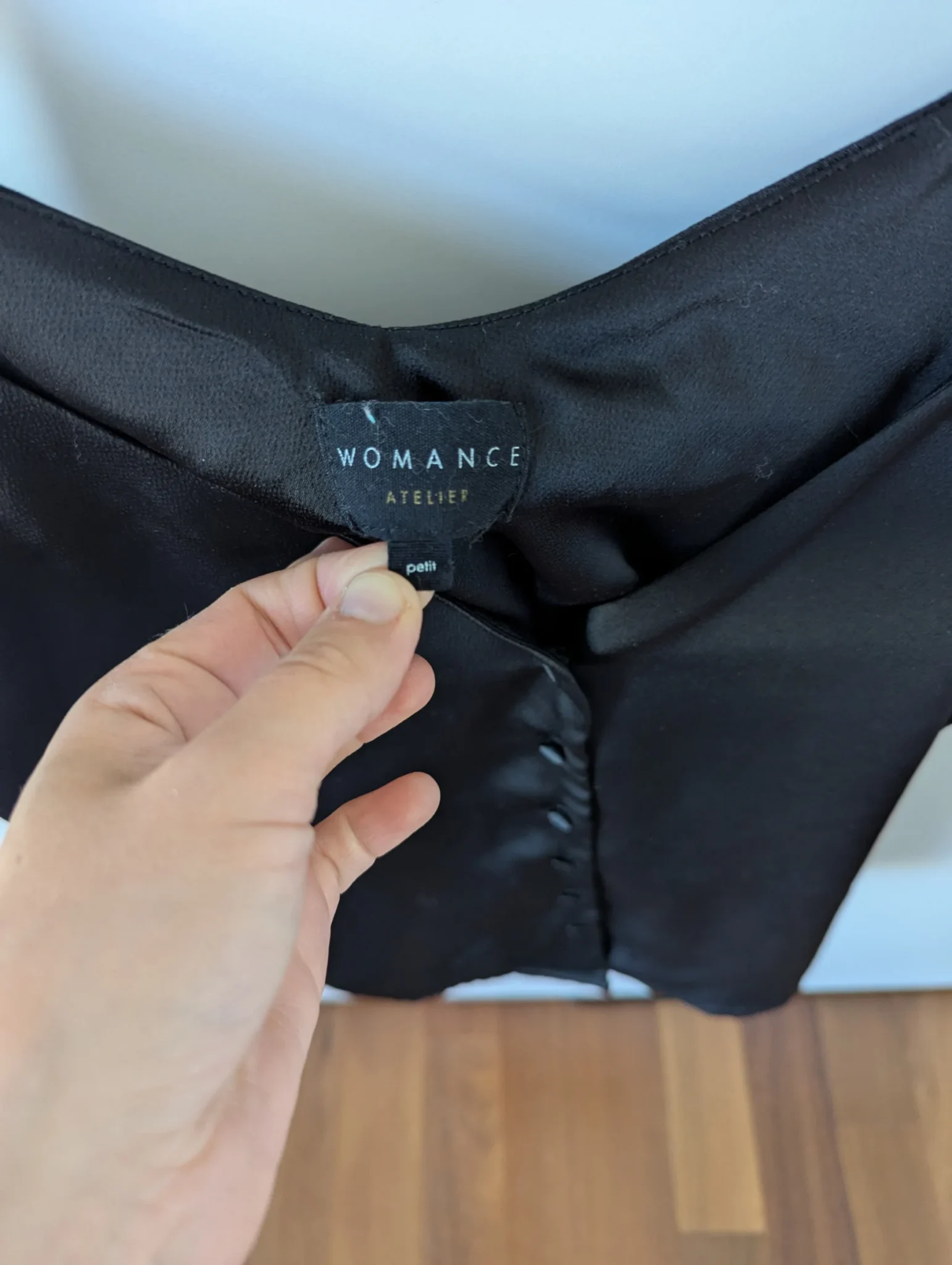 Image for Camisole noire soyeuse Womance, small