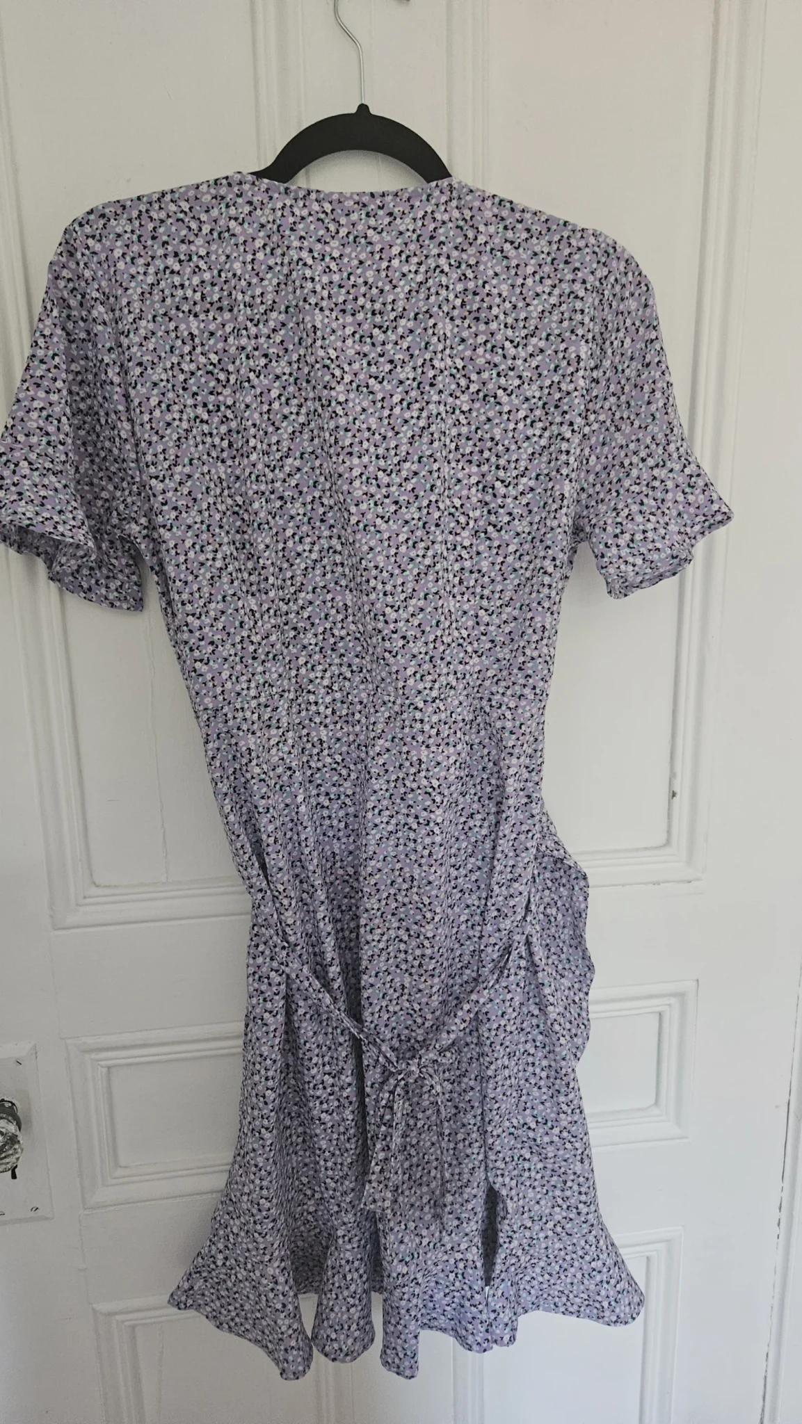 Image for Robe only porte feuille fleurie lilas grandeur large (40)