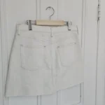 Thumbnail for Jupe GAP en jeans blanc avec boutons