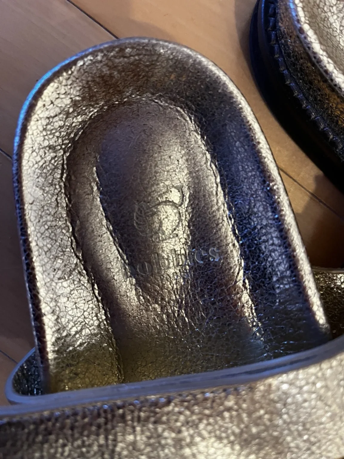 Image for Sandales Bobbies métallisées
