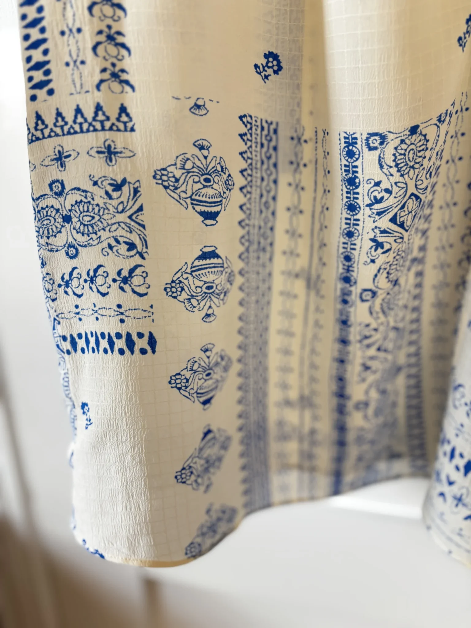 Image for ♥️Blouse écru / bleu BASH
