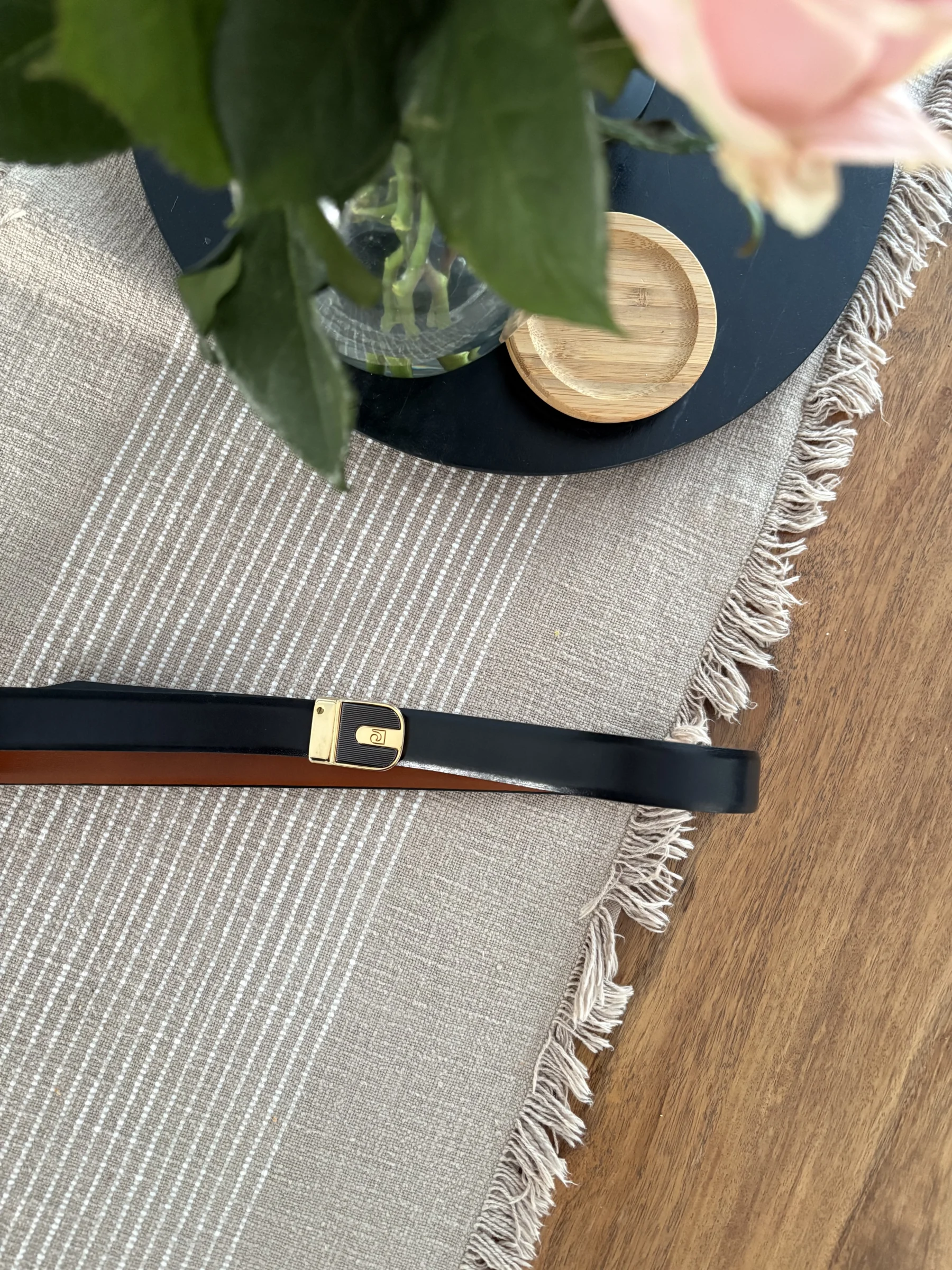 Ceinture vintage réversible en cuir *Autre seconde main