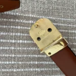 Thumbnail for Ceinture vintage réversible en cuir