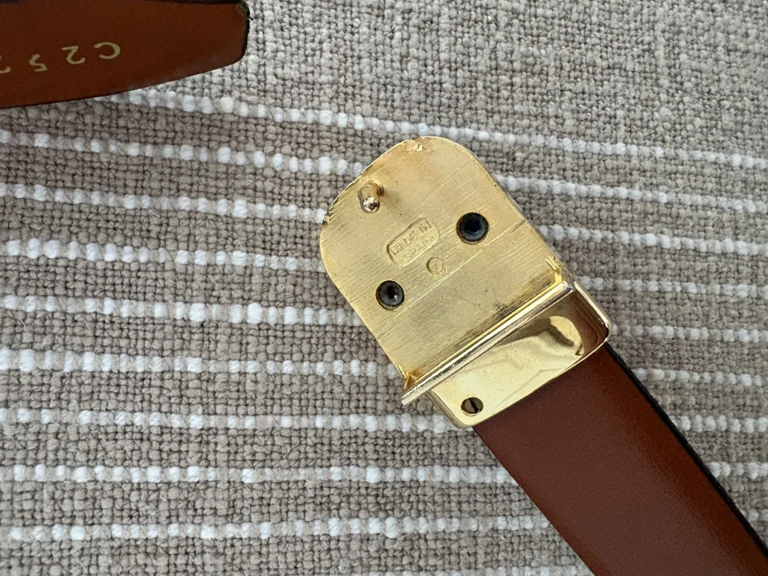 Image for Ceinture vintage réversible en cuir