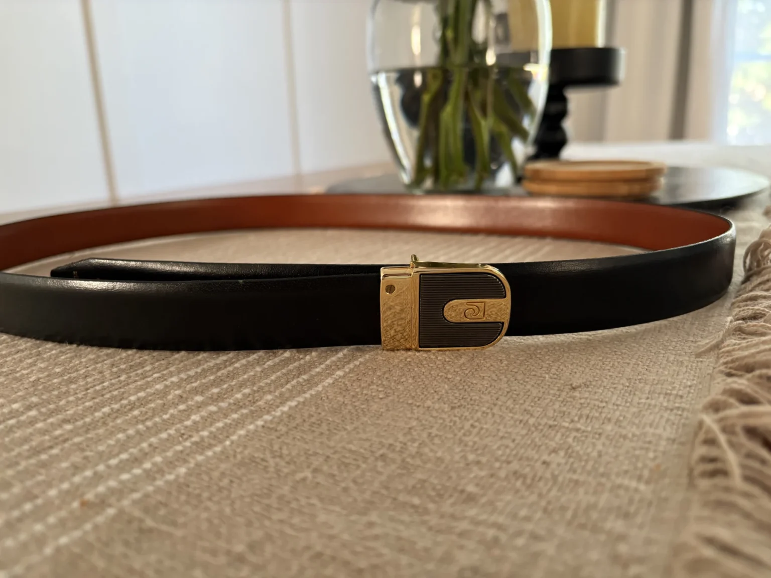 Image for Ceinture vintage réversible en cuir