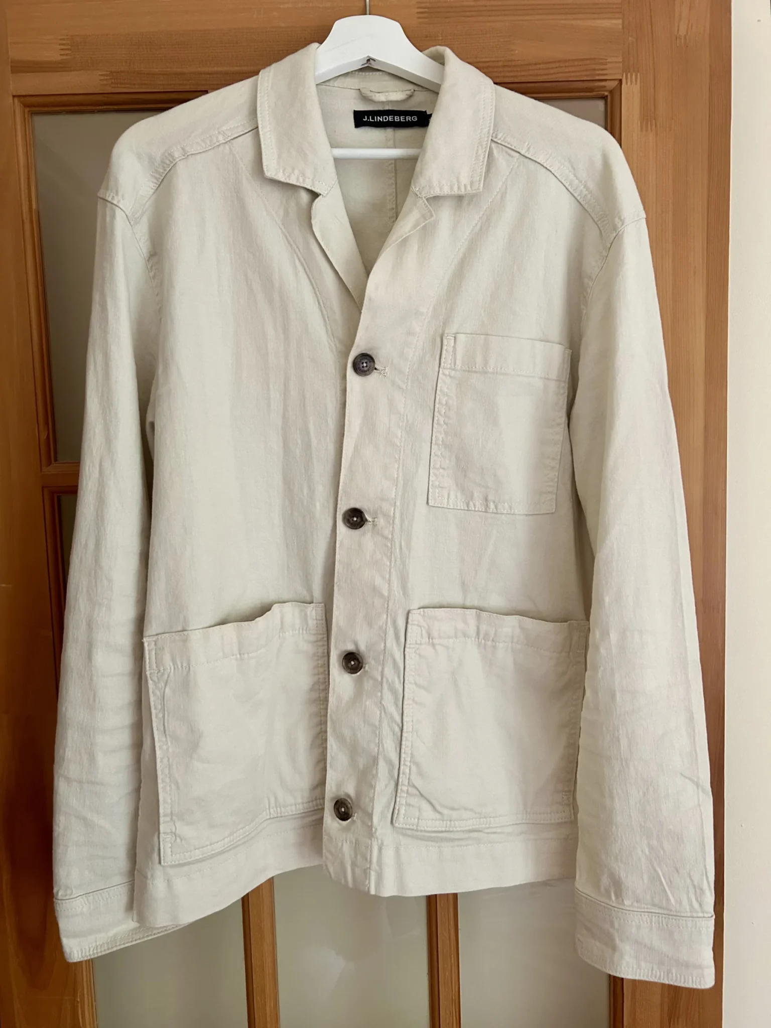 Featured image for Veste style workwear coton/lin