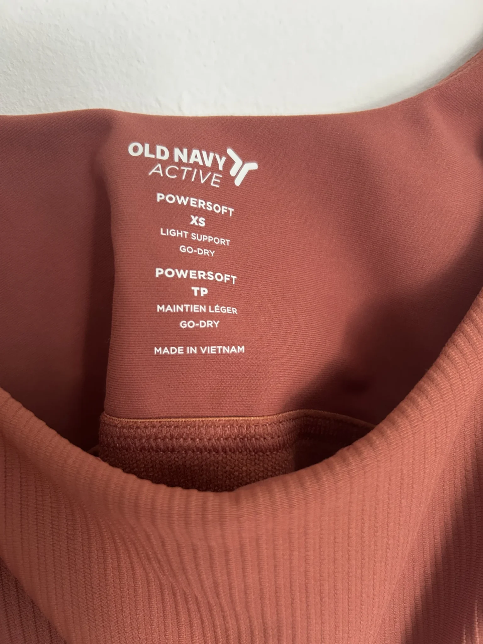 Image for Top de sport midi rouille