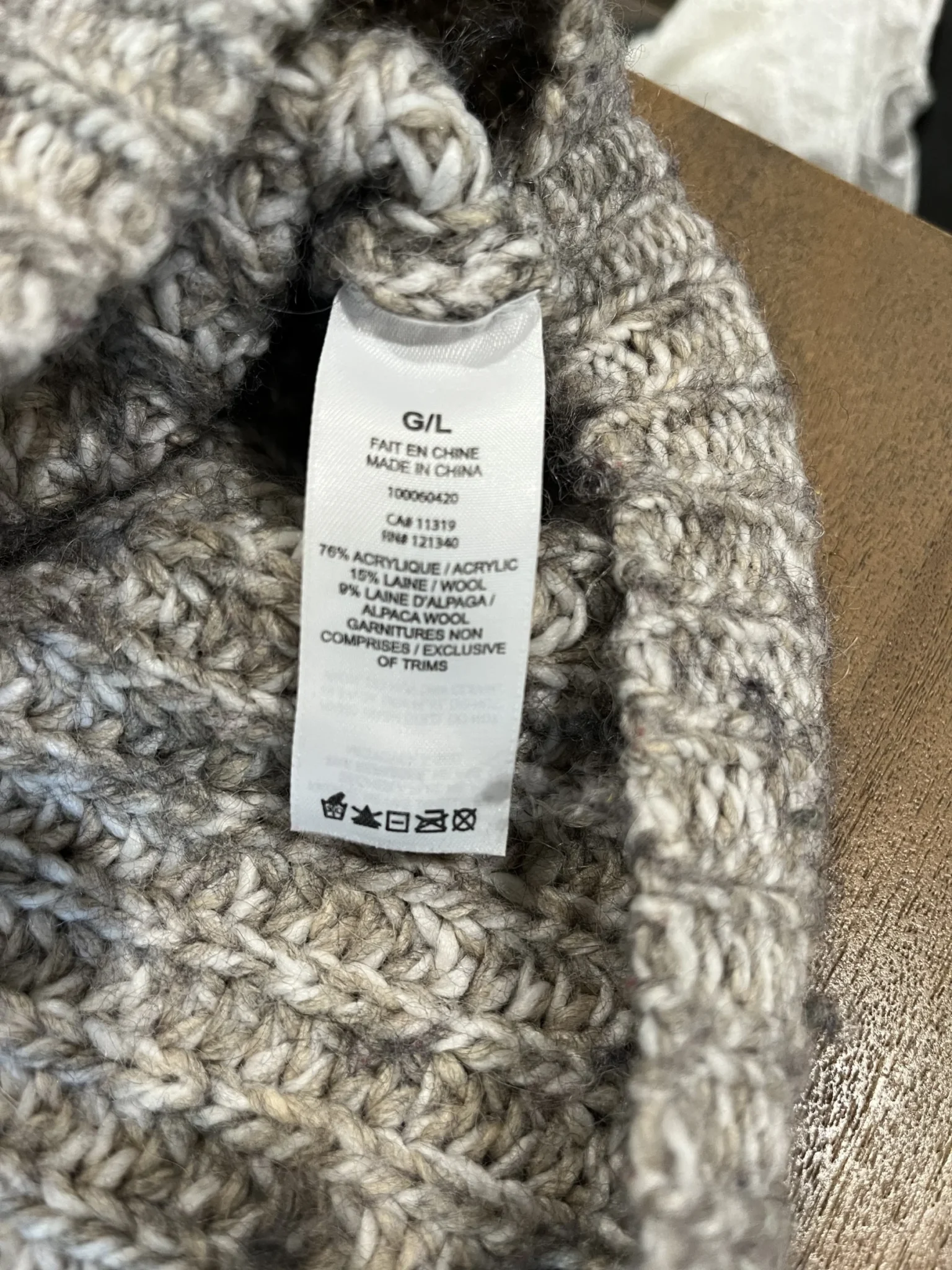 Image for Pull en laine oversize