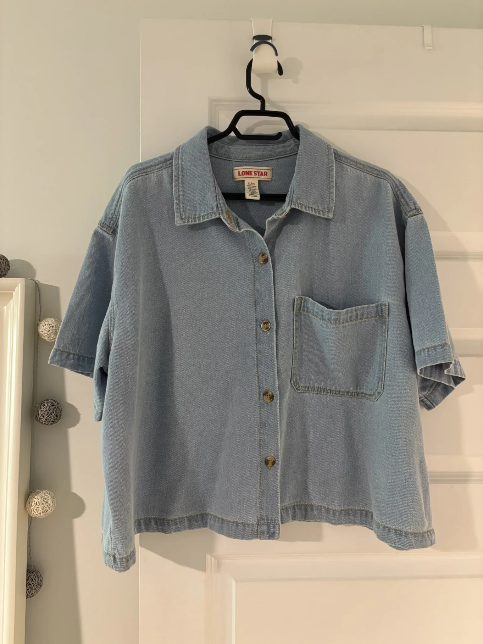 Image for Chemise denim crop