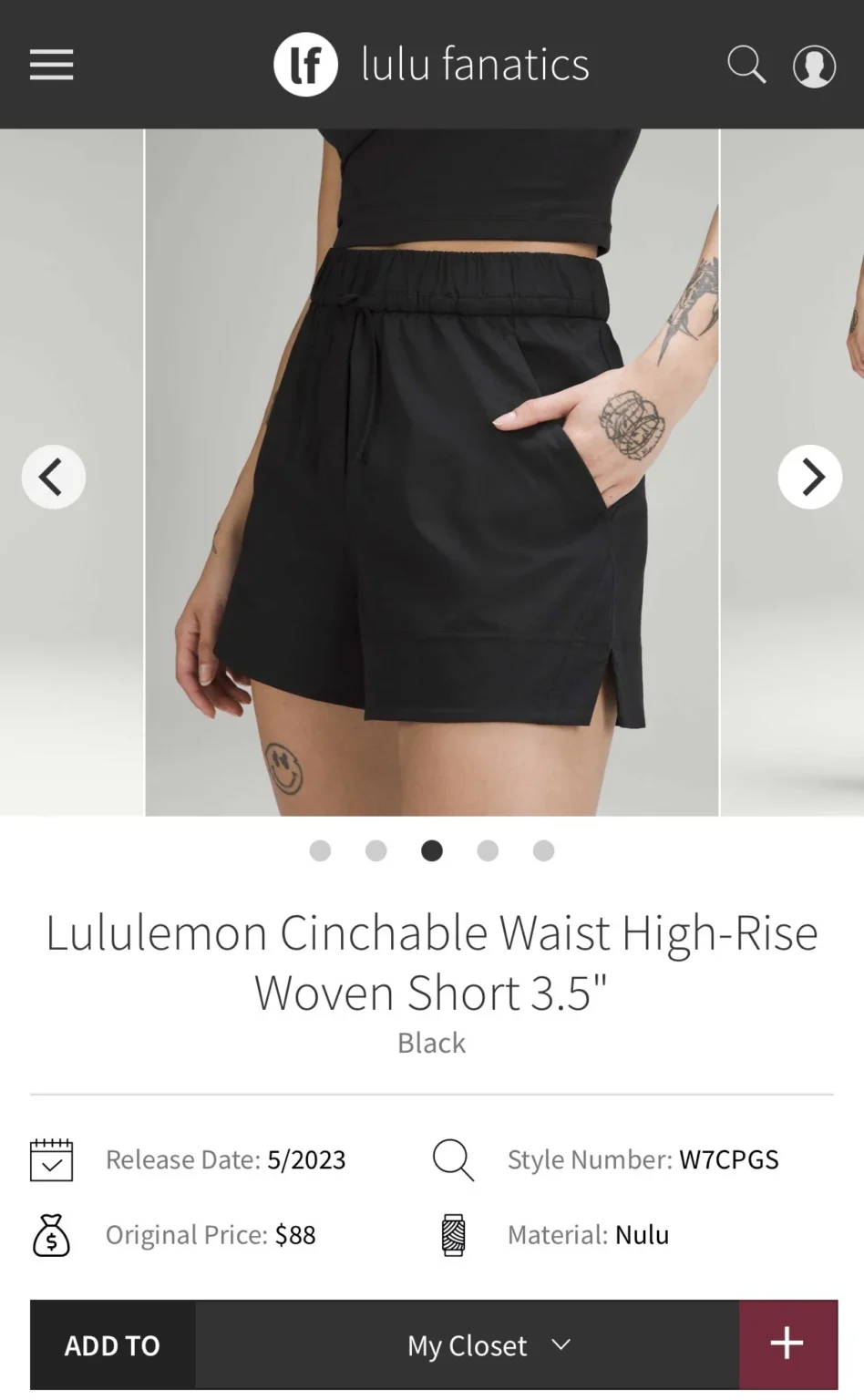 Image for Shorts lululemon