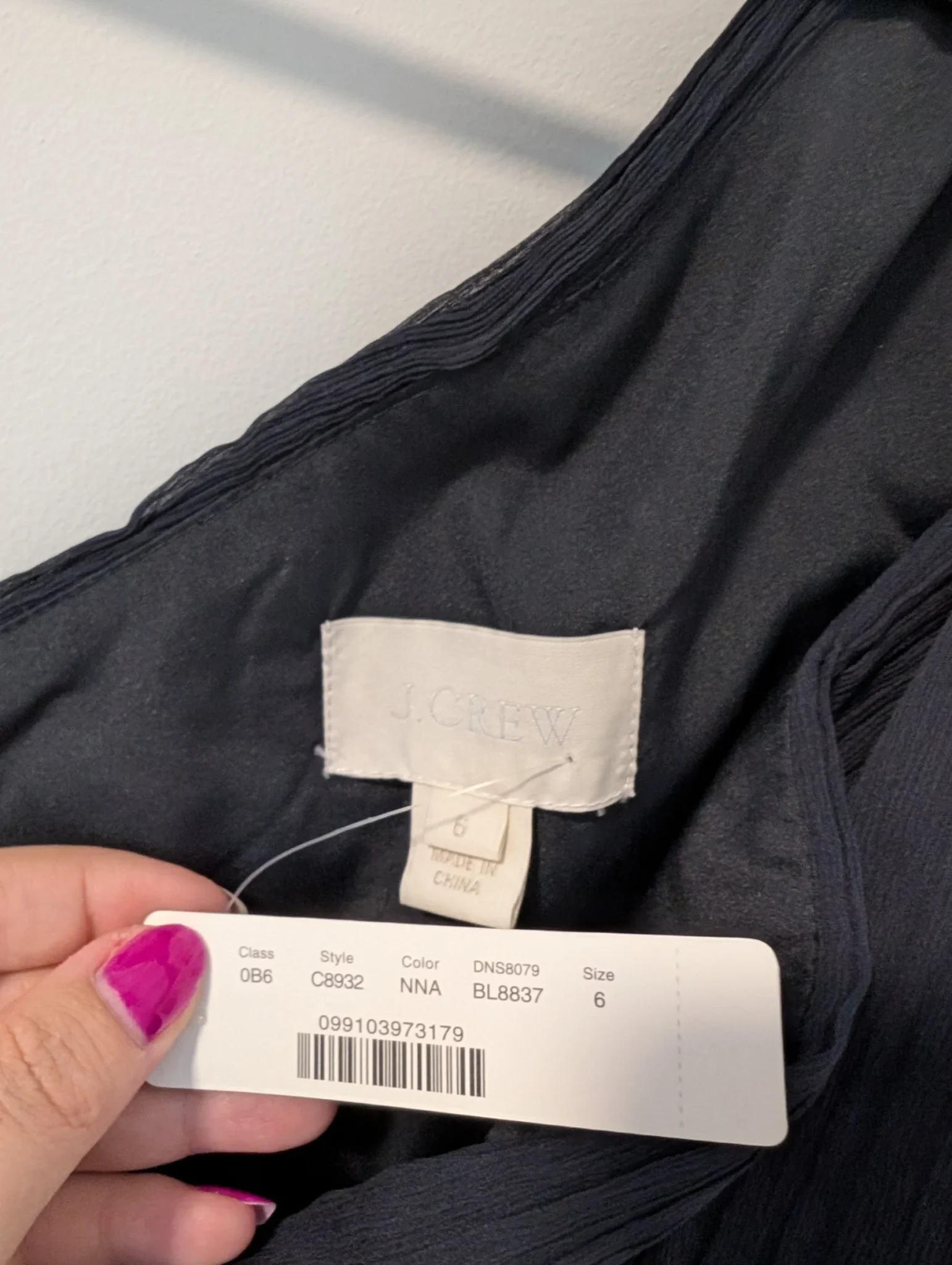 Image for J Crew/Robe en chiffon Sz 6