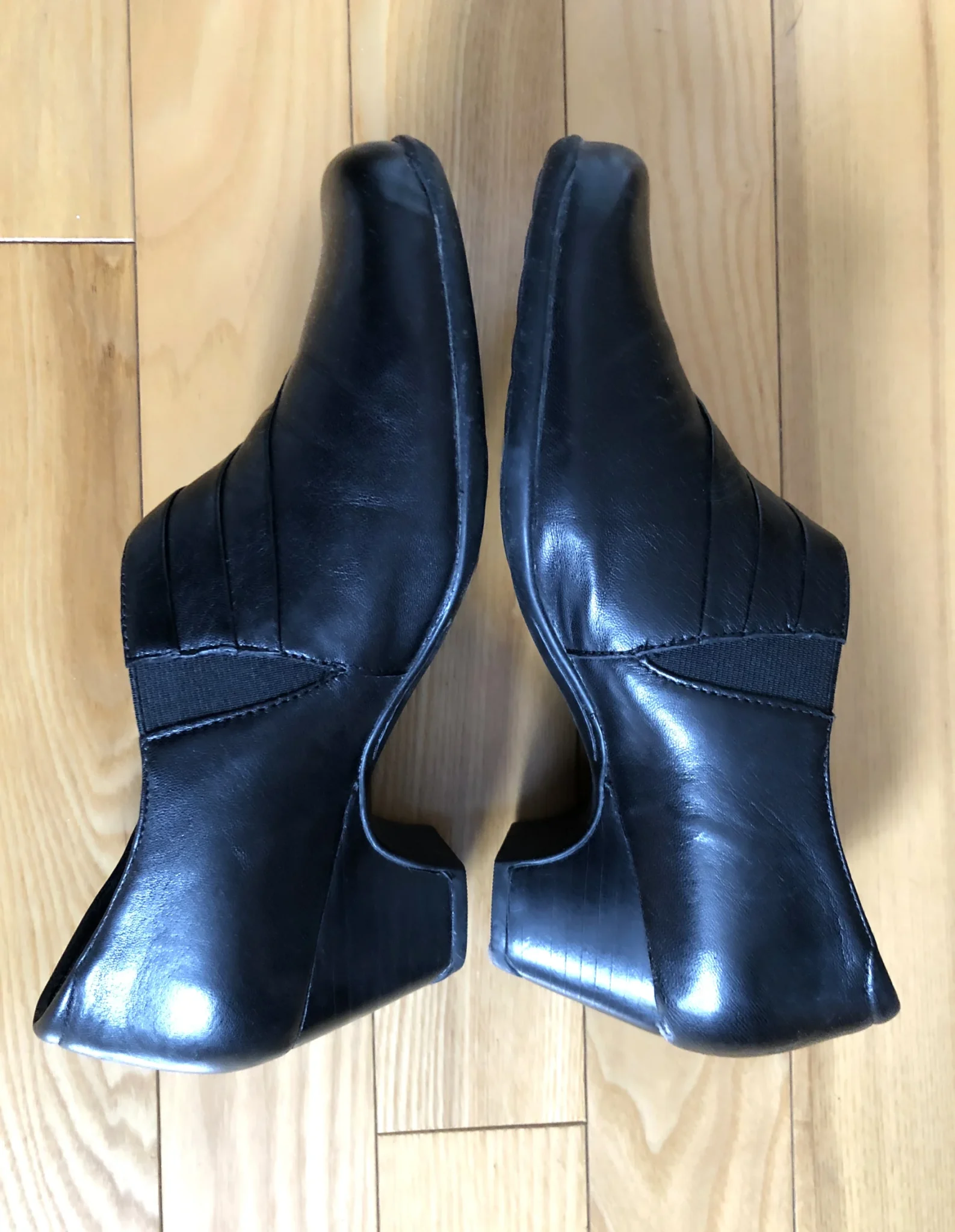 Image for CLARKS shoes / Rosalyn Adel style / black leather, size 5.5