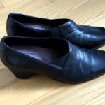 Thumbnail for CLARKS shoes / Rosalyn Adel style / black leather, size 5.5