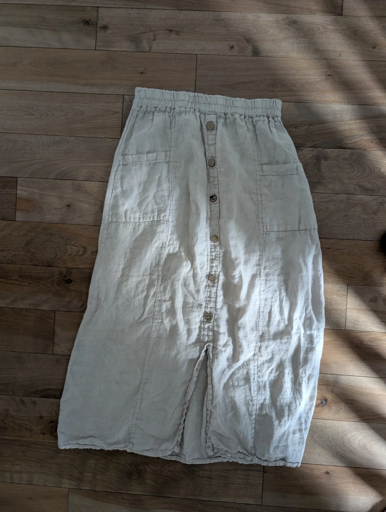 Featured image for Long linen skirt