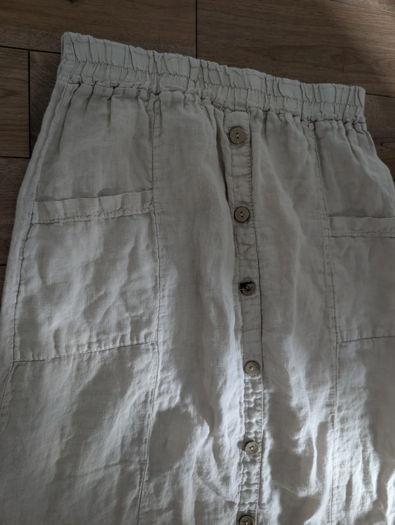 Image for Long linen skirt