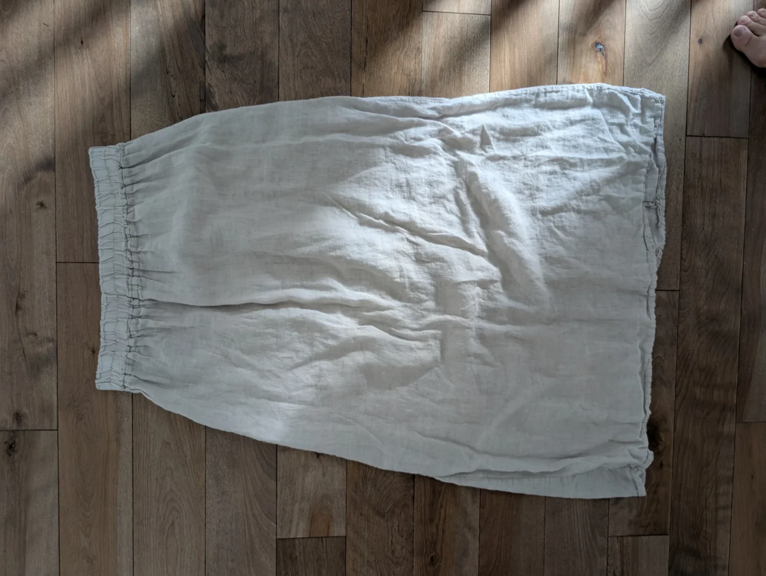 Image for Long linen skirt