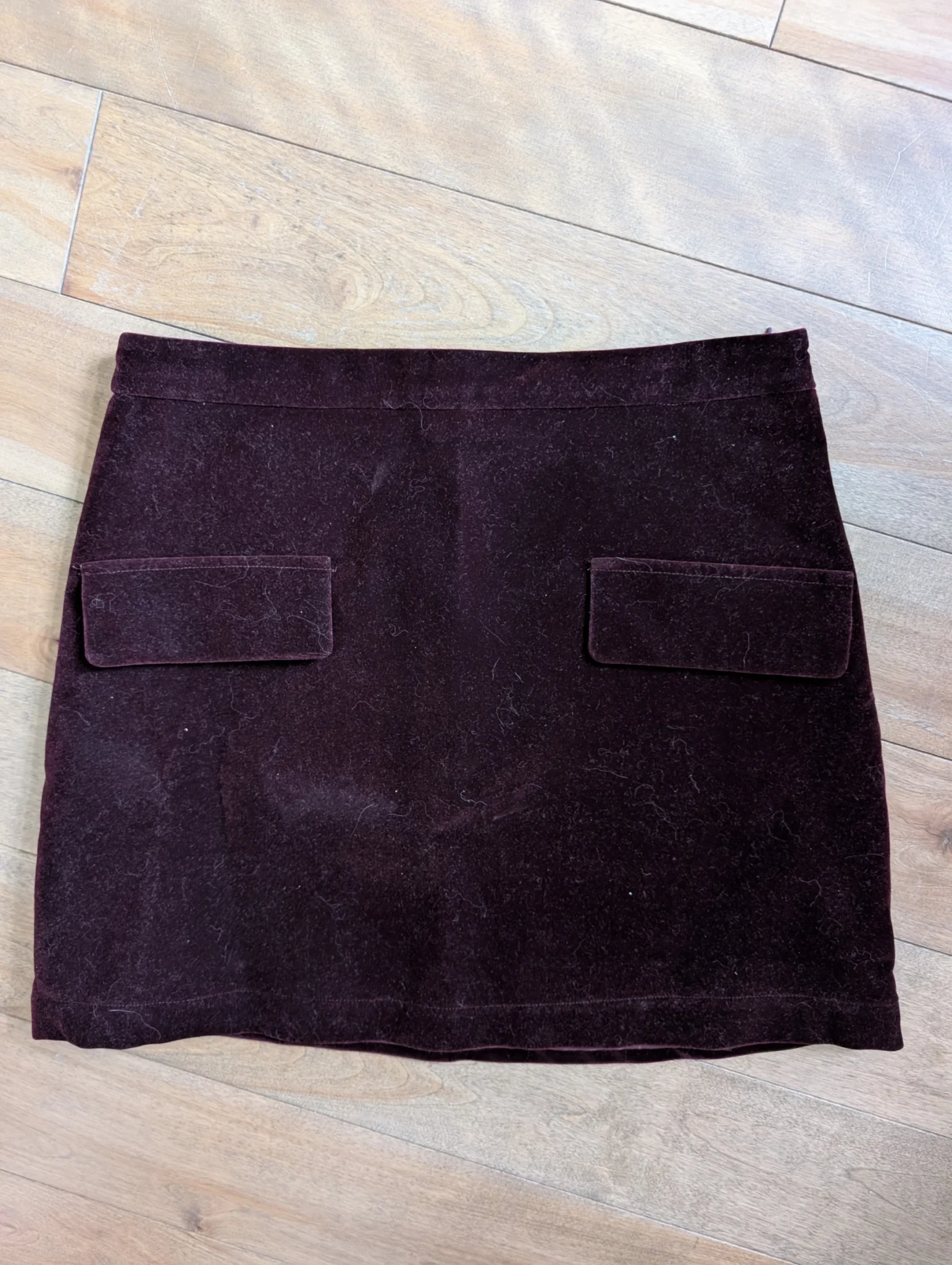 Featured image for Short velour skirt