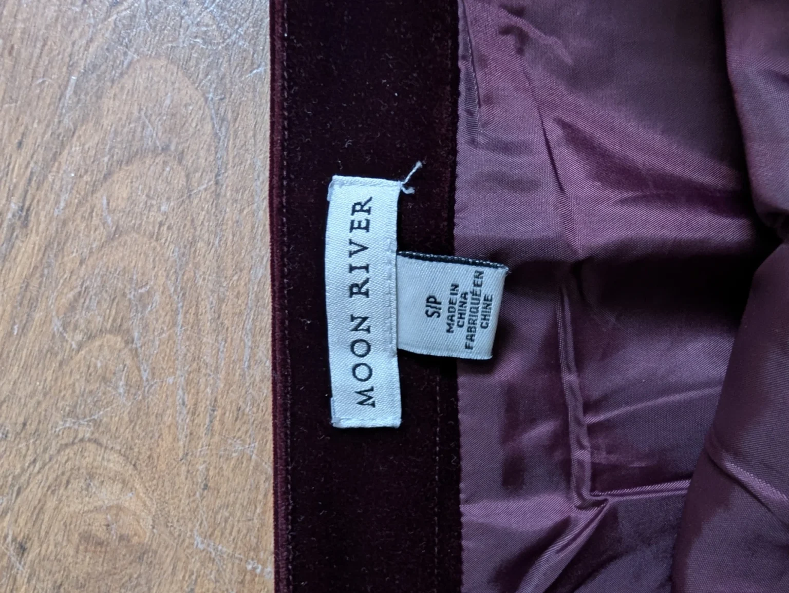 Image for Short velour skirt