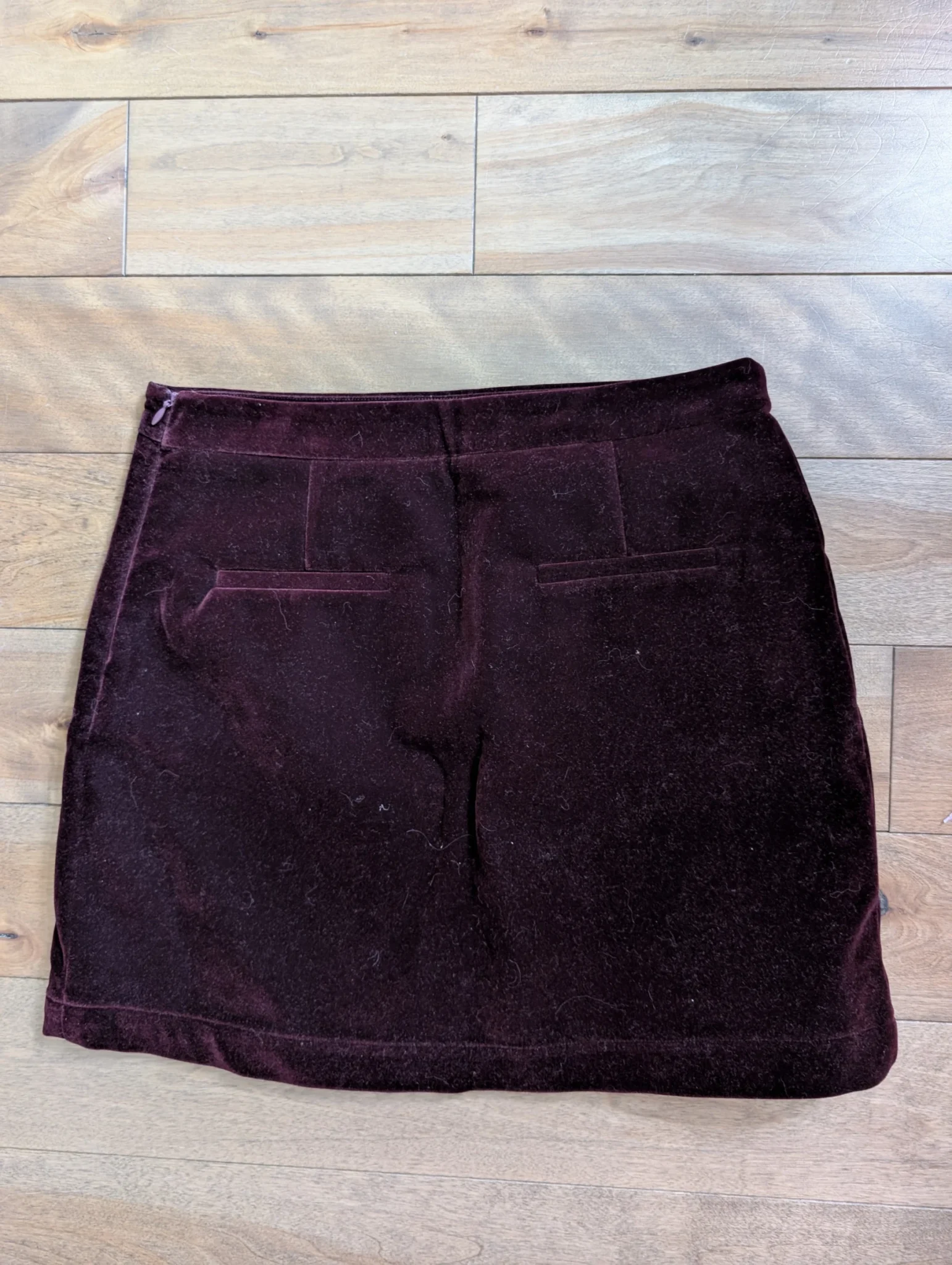 Image for Short velour skirt