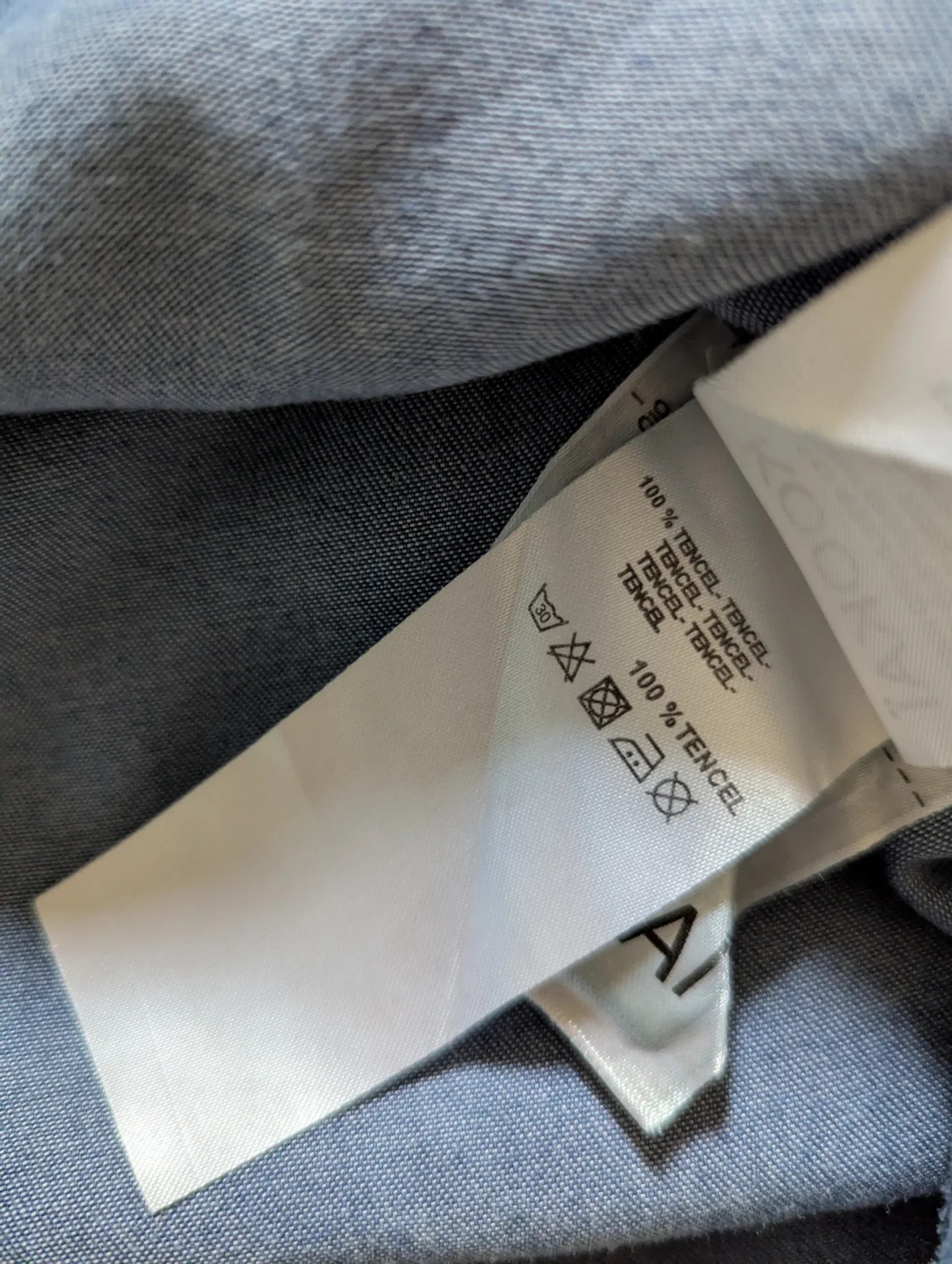 Image for Kookaï denim shirt with lace collar, size 34