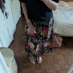 Thumbnail for Long floral skirt, size S