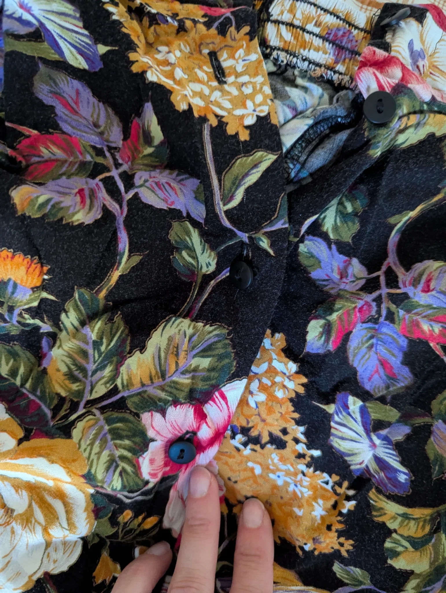 Image for Long floral skirt, size S