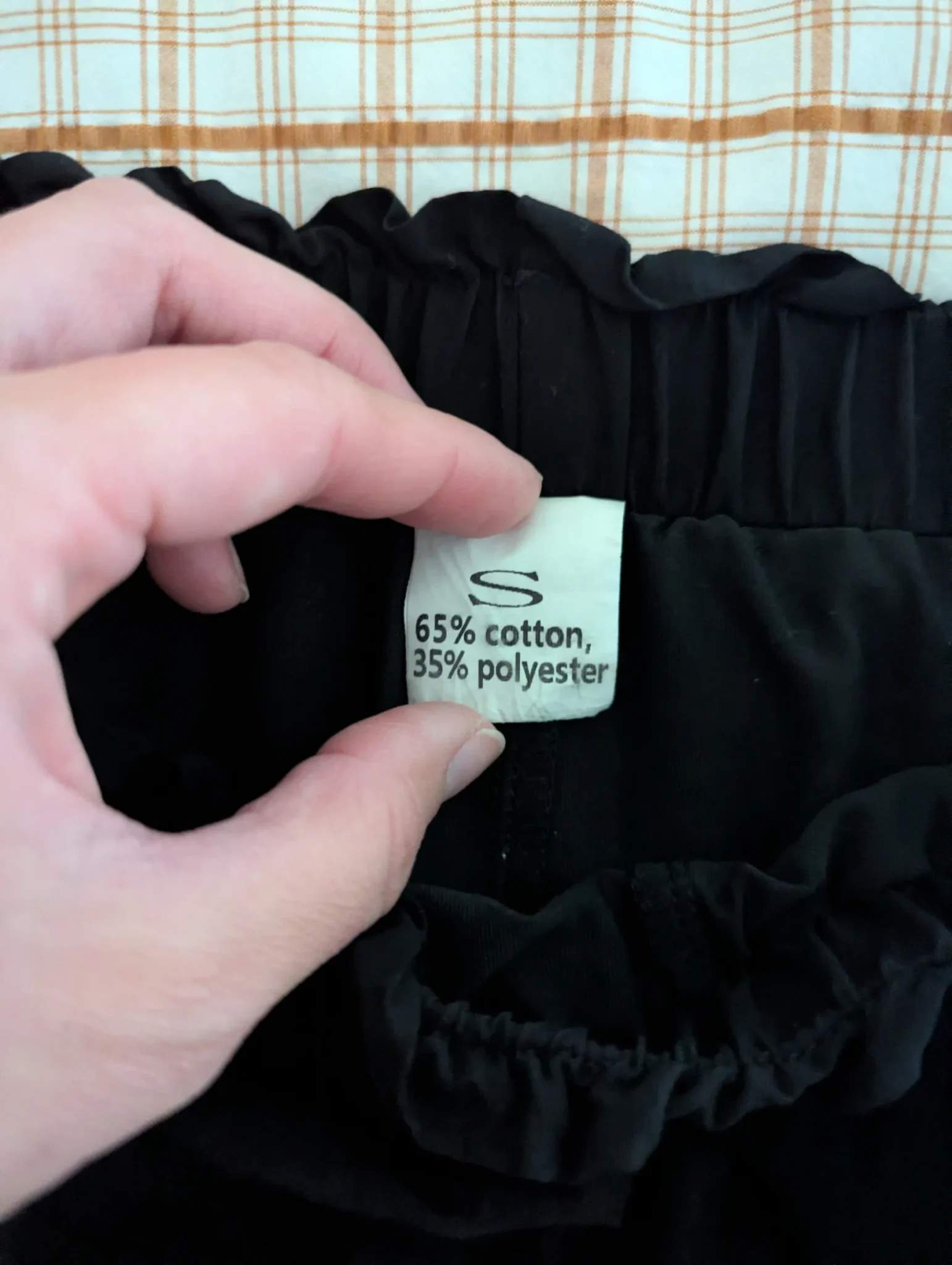 Image for Black frilly skirt with shorts underneath