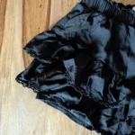 Thumbnail for Black frilly skirt with shorts underneath