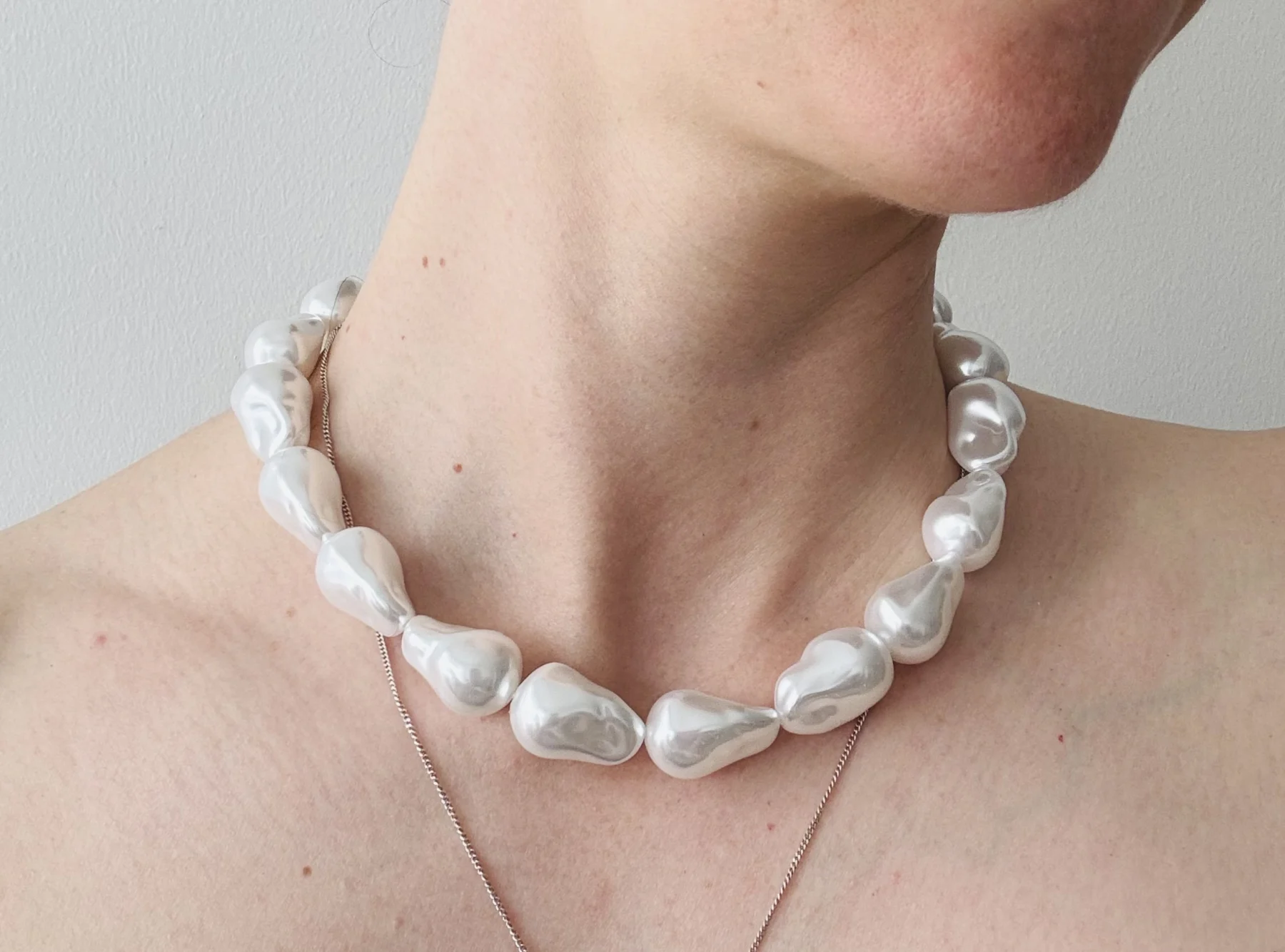 Collier de perles style baroque - Pearl necklace *Autre seconde main